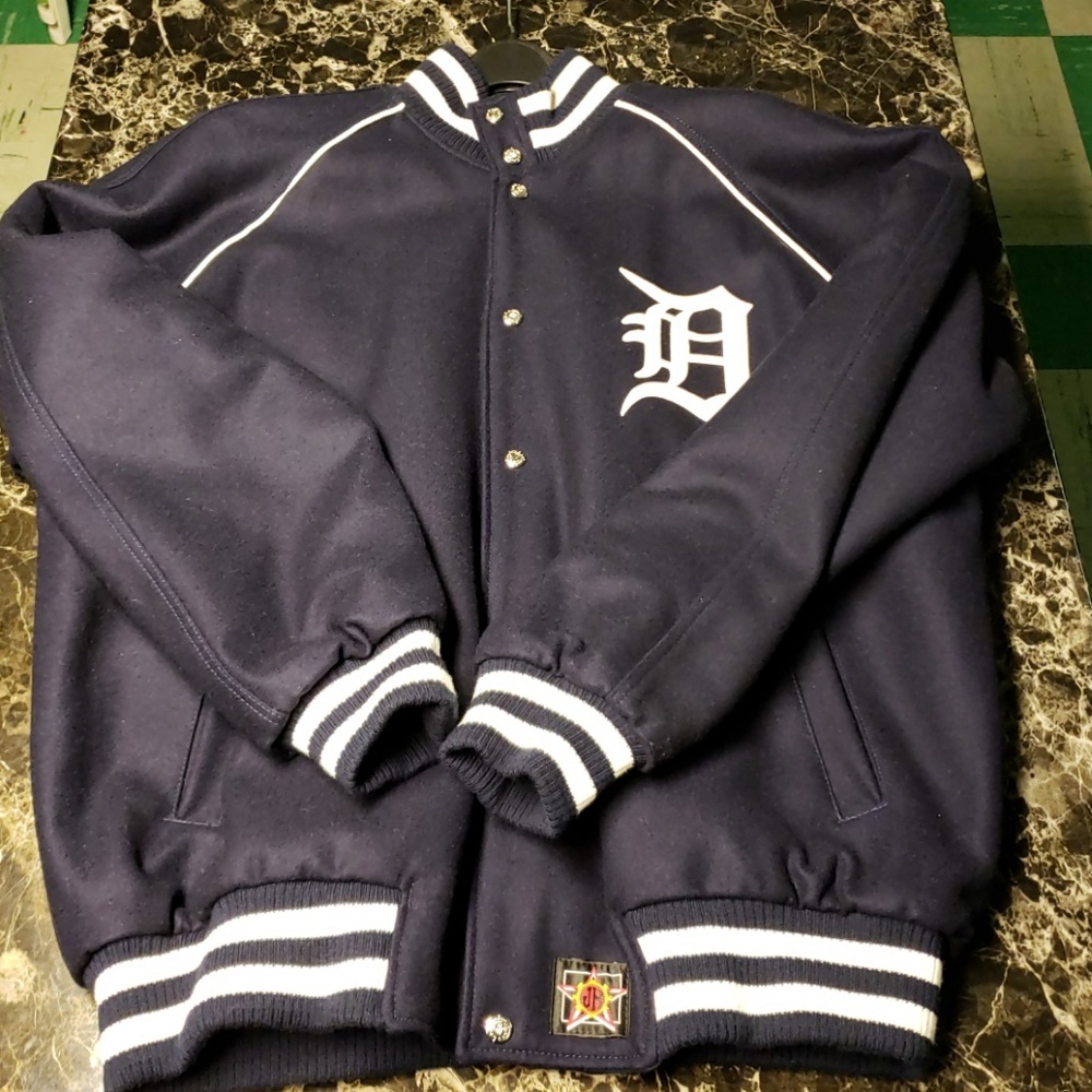 Authentic Detroit Tigers JH Design Navy Jacket
